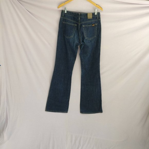 Highwaist Cotton/Linen blend Sailor Flared Jeans 30w +MEASUREMENT  35% Linen - Picture 5 of 9